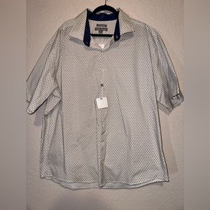 PAULO SOLARI PERFORMANCE STRETCH MODERN FIT BUTTON UP SHIRT Sz 4XL 4X Brand New!